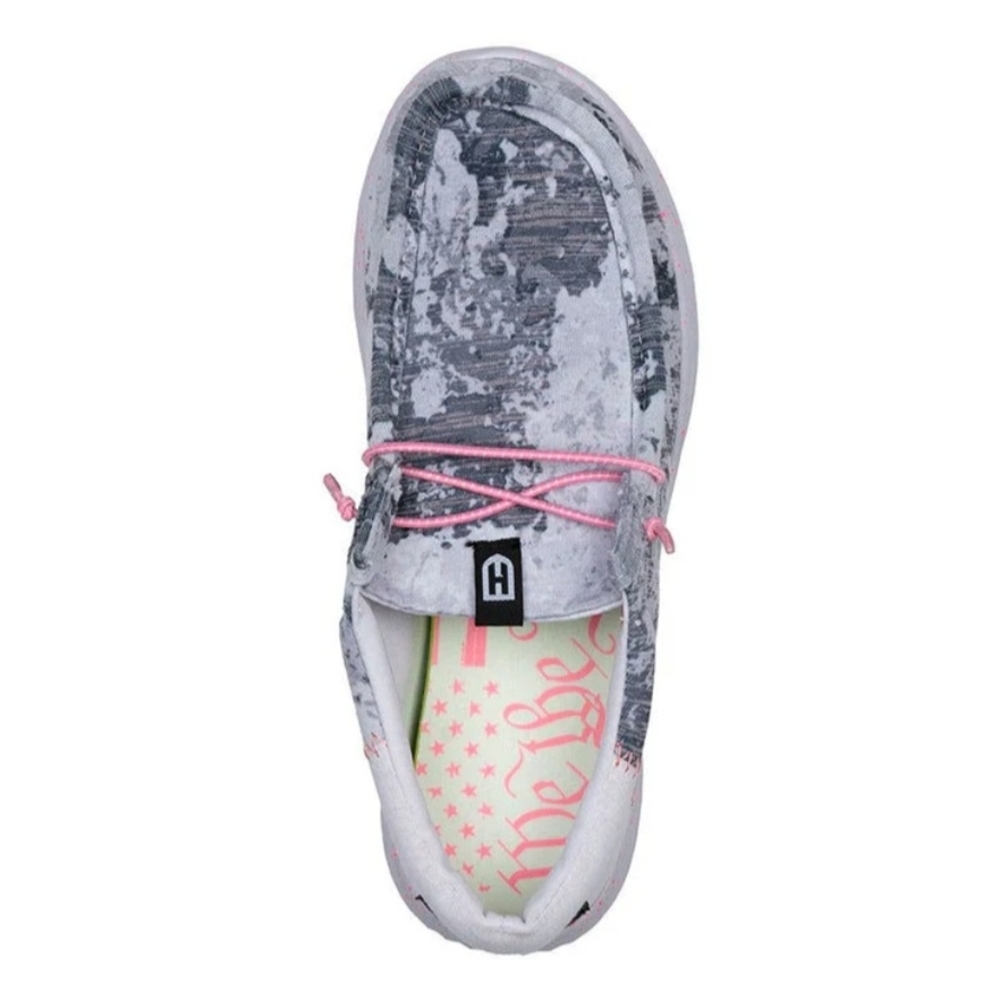 Howitzer Stylish Gray and Pink Women's Loafers Like (Hey Dudes)